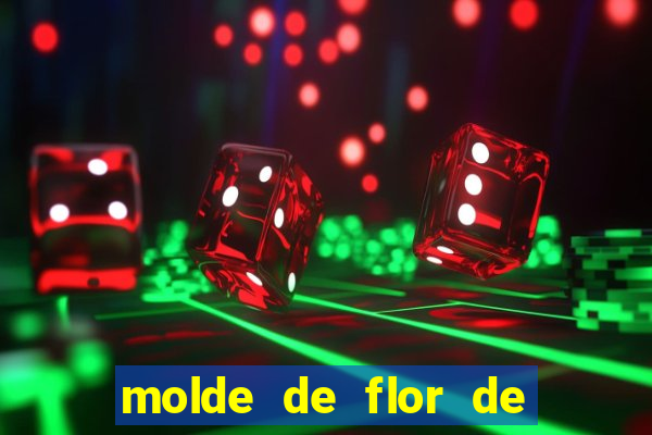 molde de flor de eva grande para imprimir